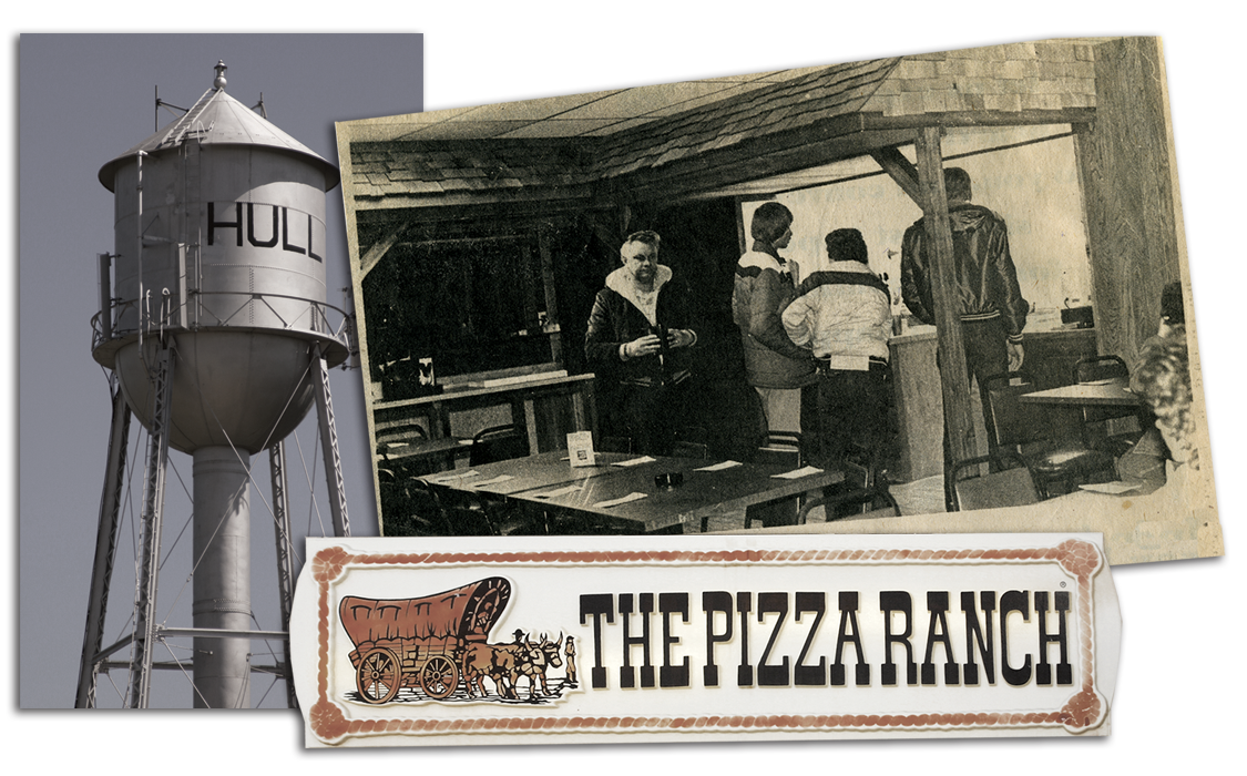 First Pizza Ranch restaurant opens in Hull, IA; first guest on Dec. 21, 1981.